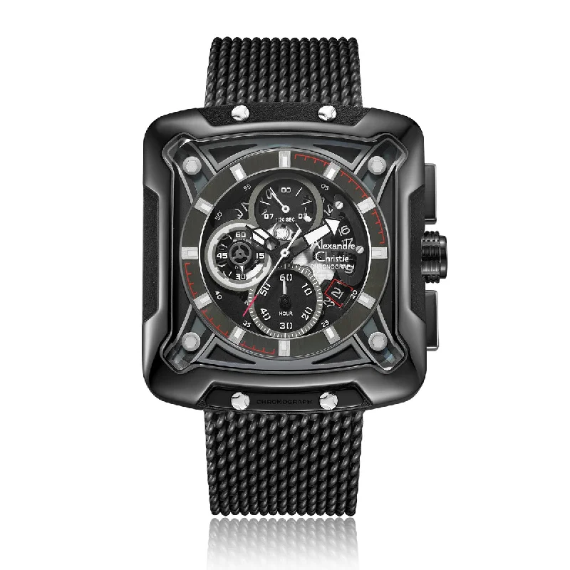 3030Mcbipba Men Chronograph Stainless Steel 44Mm