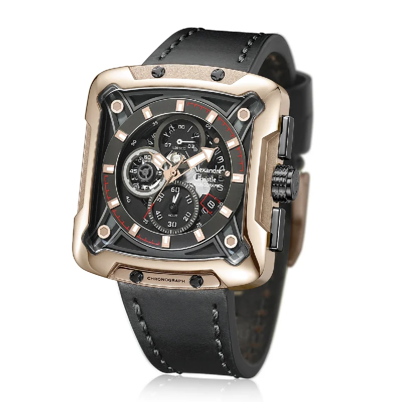 3030Mclbrba Men Chronograph Leather 44Mm