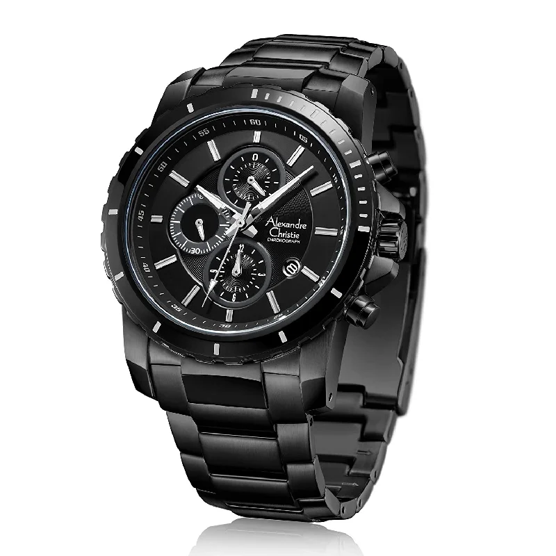 6141Mcbipba Men Chronograph Stainless Steel 44 Mm