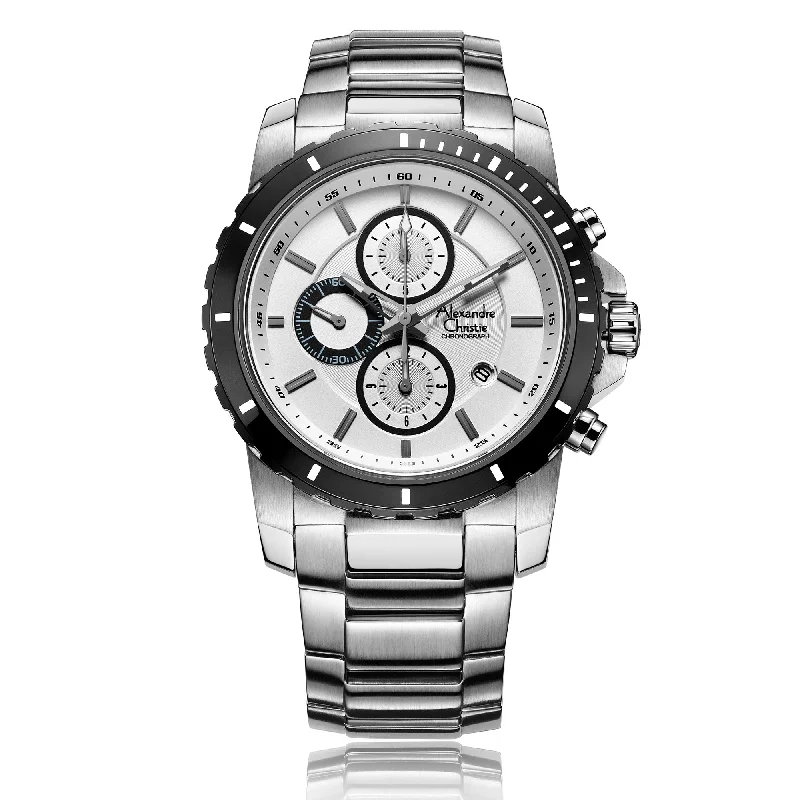 6141Mcbtbsl Men Chronograph Stainless Steel 44Mm