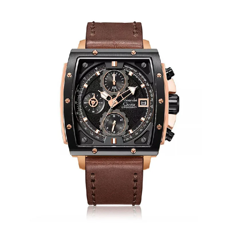 6376Mclbrba Men Chronograph Leather 44Mm