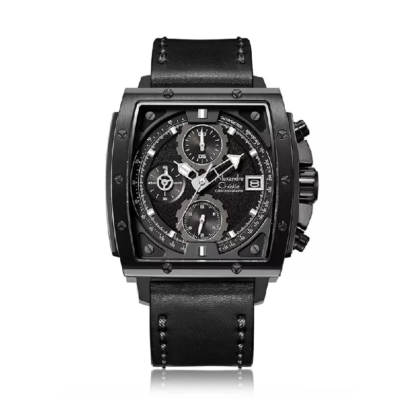 6376Mclipba Men Chronograph Leather 44Mm