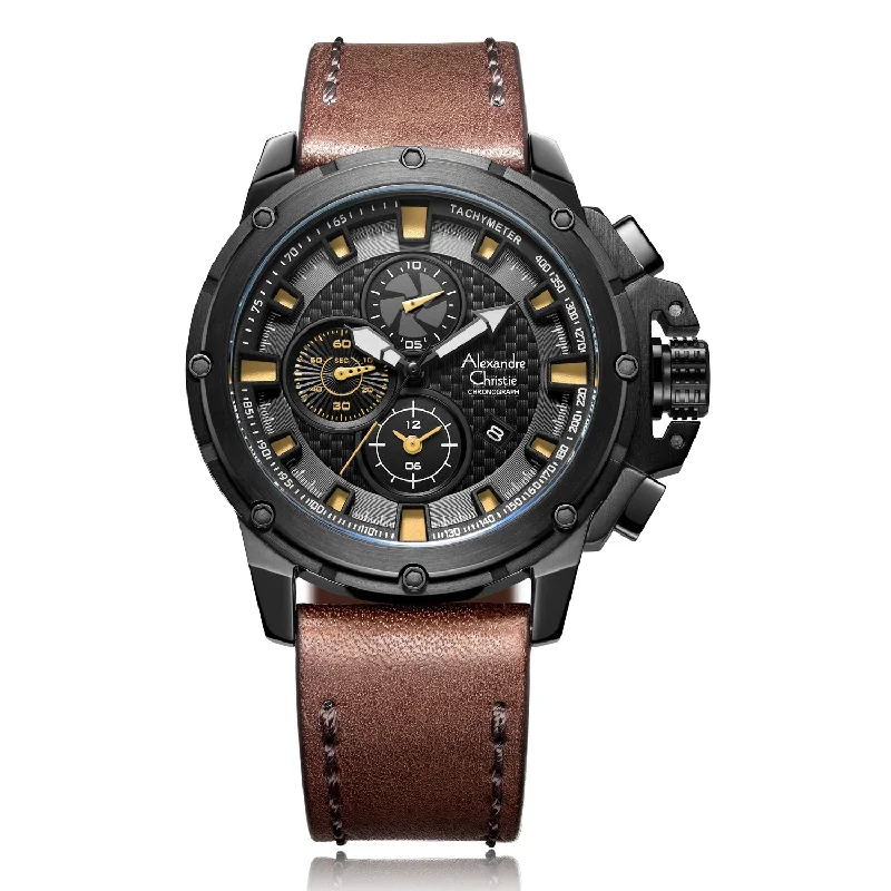 6390Mclipbaivbo Men Chronograph Leather 53Mm