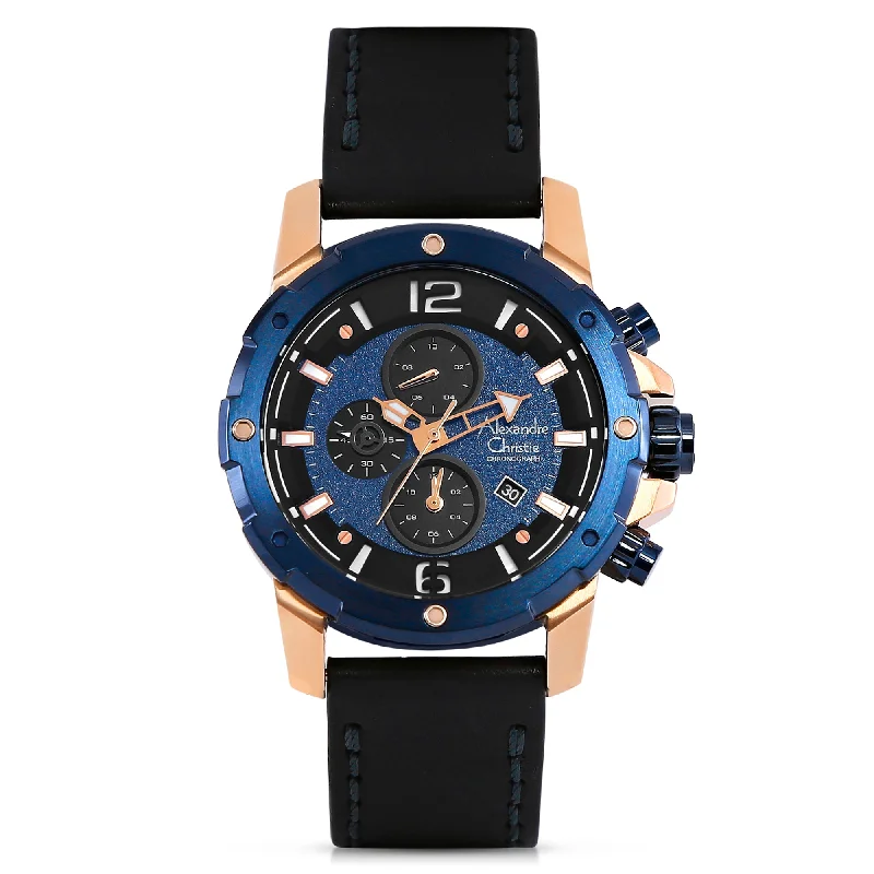 6410Mclurbu Men Chronograph Leather 47Mm