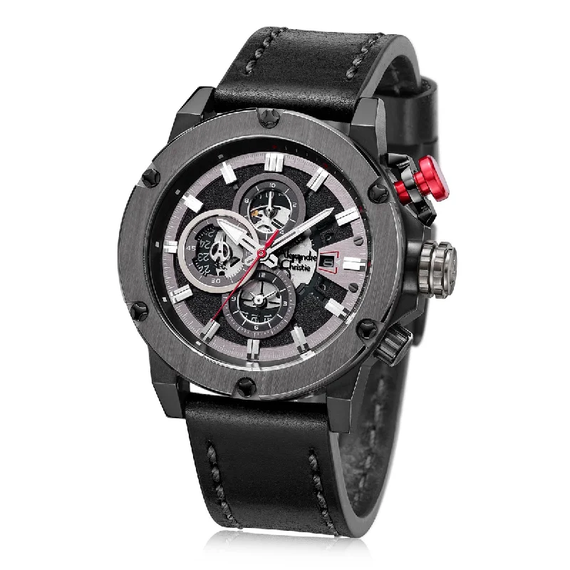 6491Mclepba Men Chronograph Leather 47Mm