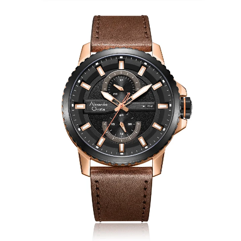 6507Mflbrba Men Multifunction Leather 48Mm