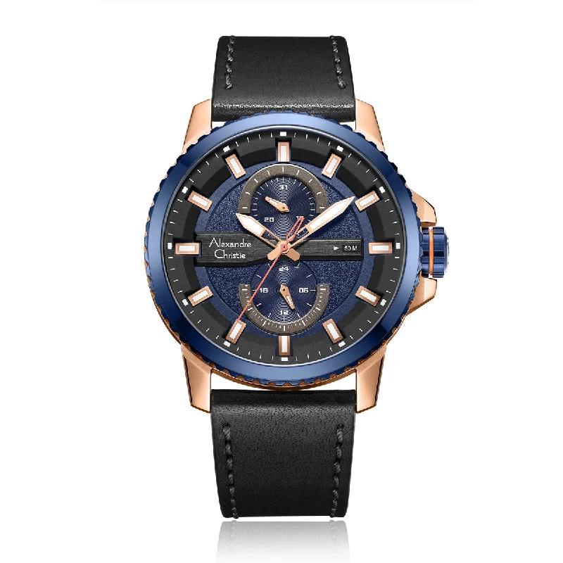 6507Mflurbu Men Multifunction Leather 48Mm