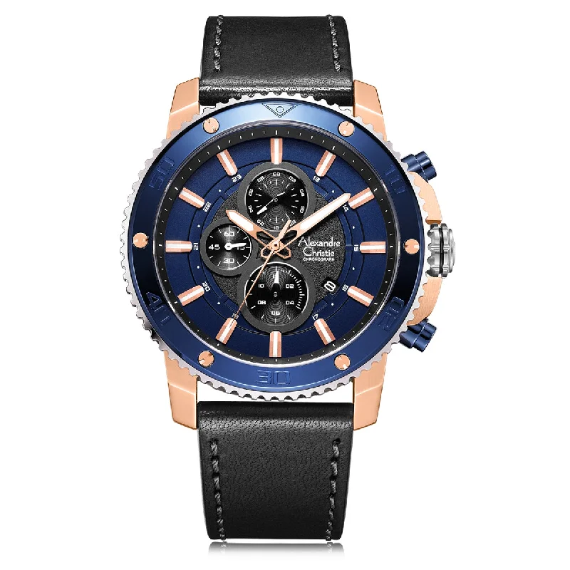 6509Mclurbu Men Chronograph Leather 49Mm