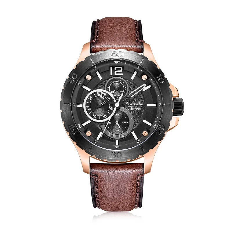 6510Mflbrba Men Multifunction Leather 48Mm