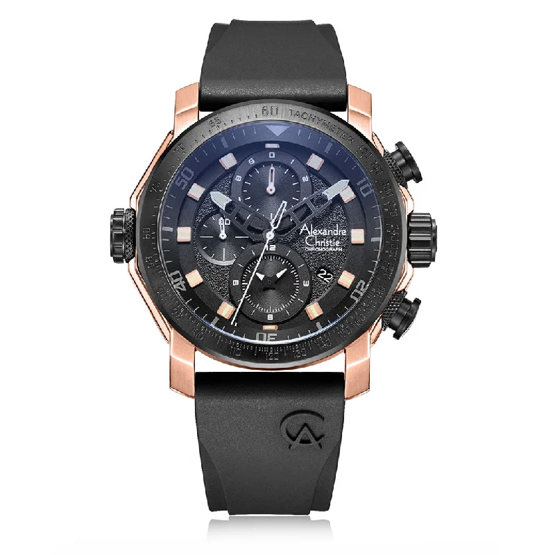 6565Mcrbrba Men Chronograph Rubber 45Mm