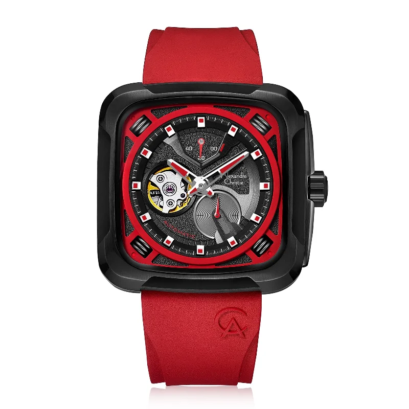 6577Maripbare Men Mechanical-Auto Rubber 44Mm