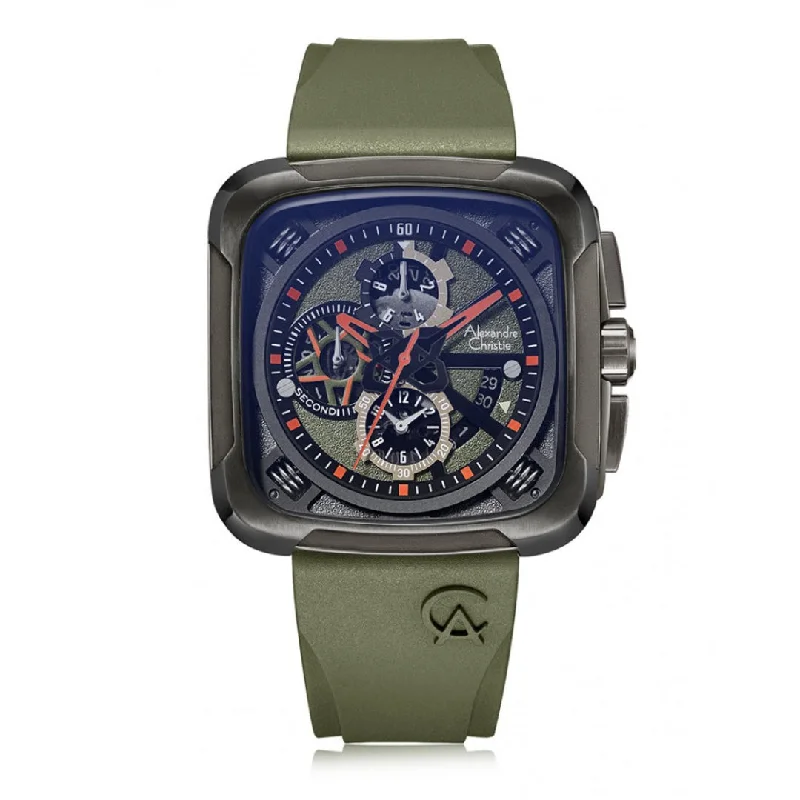 6577Mcrigbagn Men Chronograph Rubber 44.5Mm