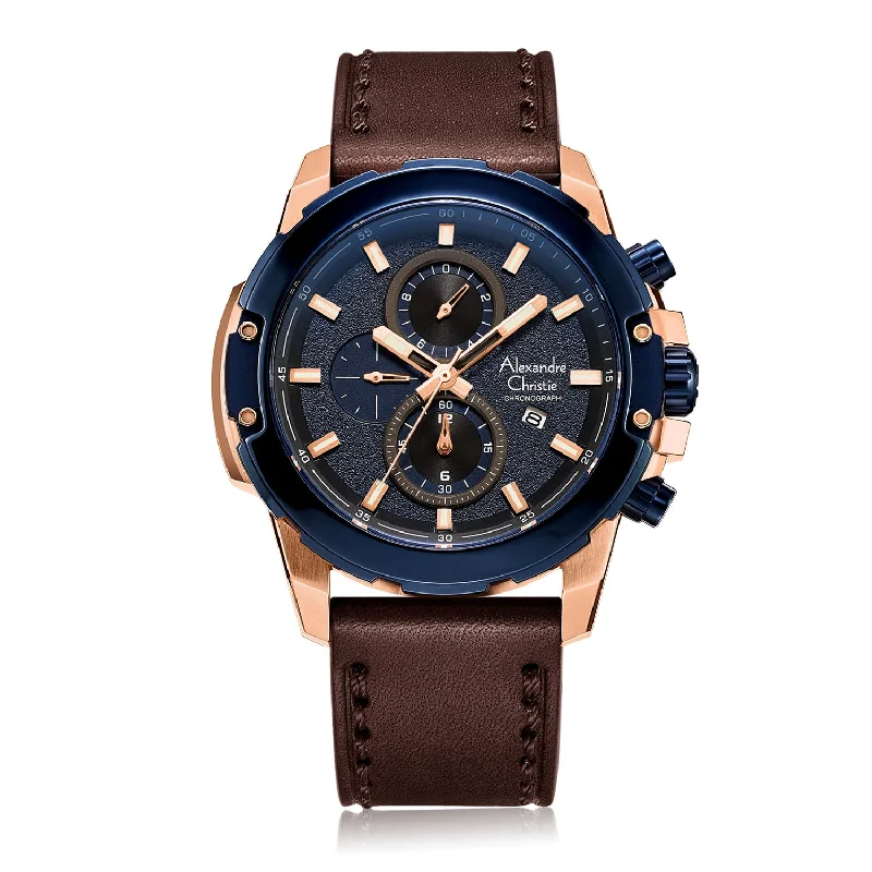 6583Mclurbu Men Chronograph Leather 48Mm