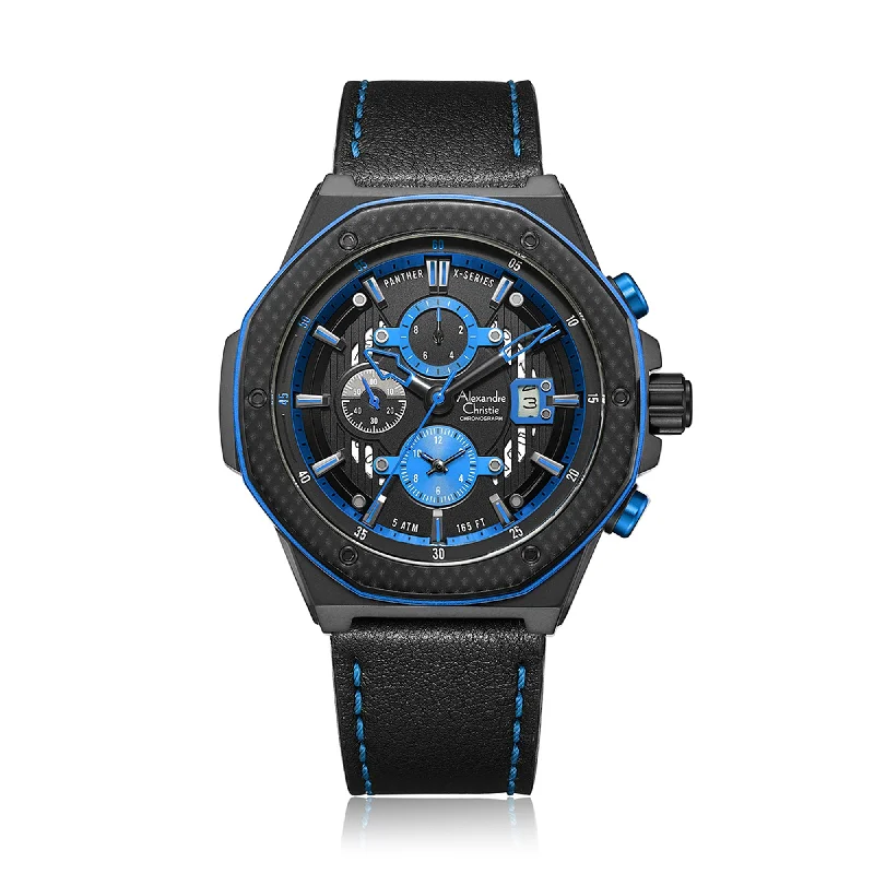 6600Mclipbabu Men Chronograph Leather 45Mm