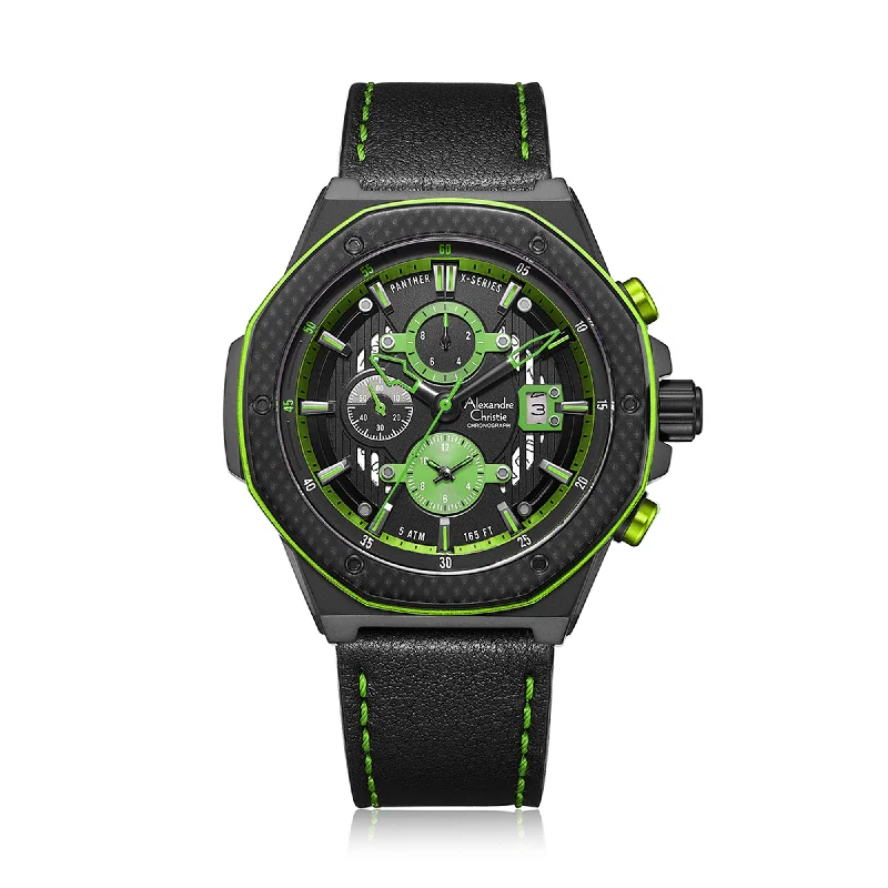 6600Mclipbagn Men Chronograph Leather 45Mm