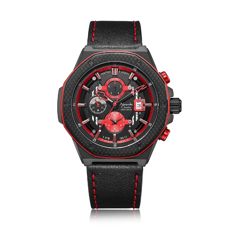 6600Mclipbare Men Chronograph Leather 45Mm