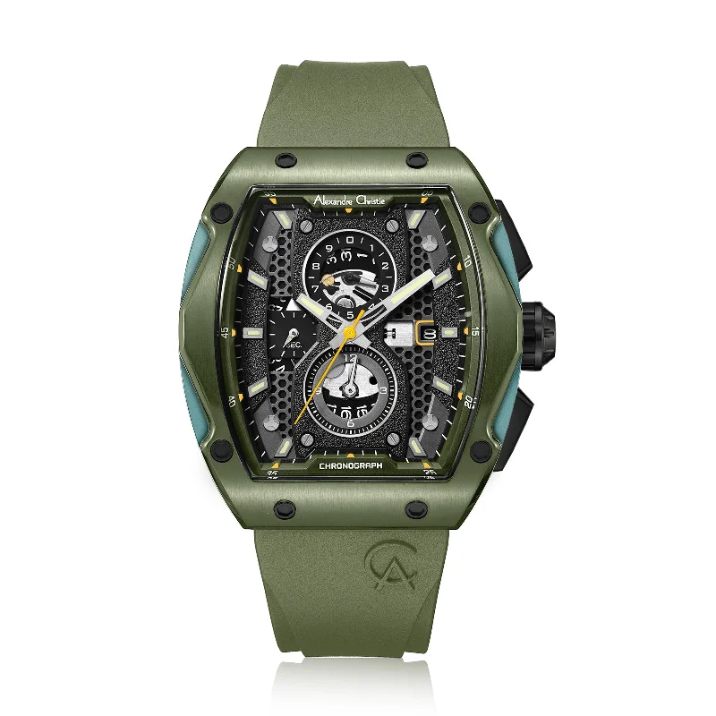 6608Mcrgaba Men Chronograph Rubber 44Mm