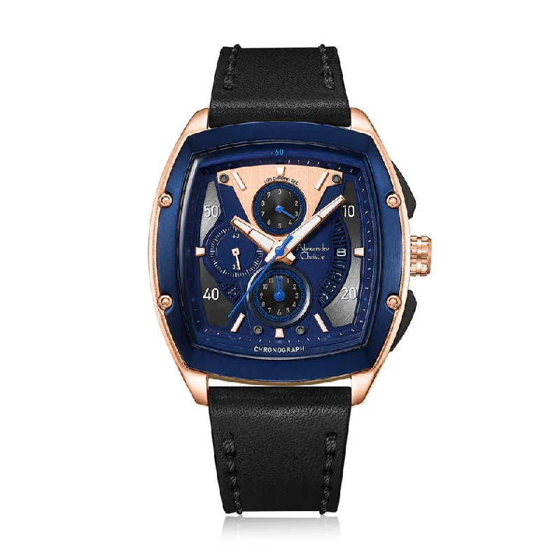 6610Mclurbu Men Chronograph Leather 44Mm