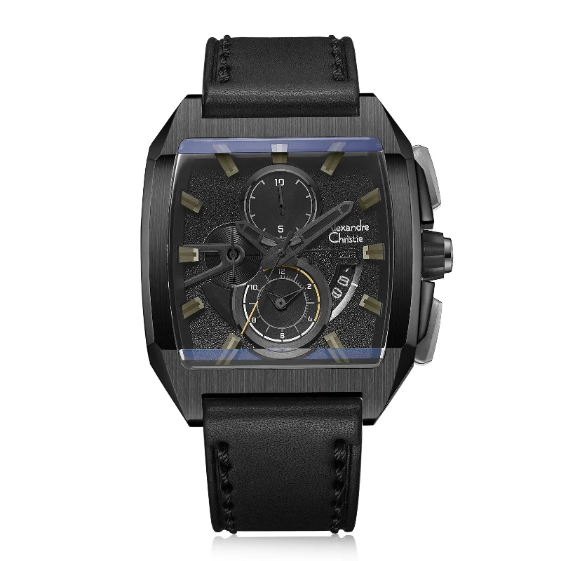 6617Mclipbaiv Men Chronograph Leather 42Mm