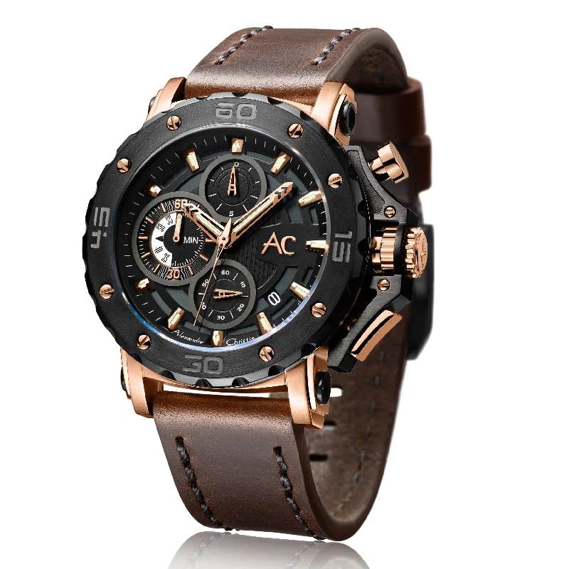 9205Mclbrba Men Chronograph Leather 47Mm