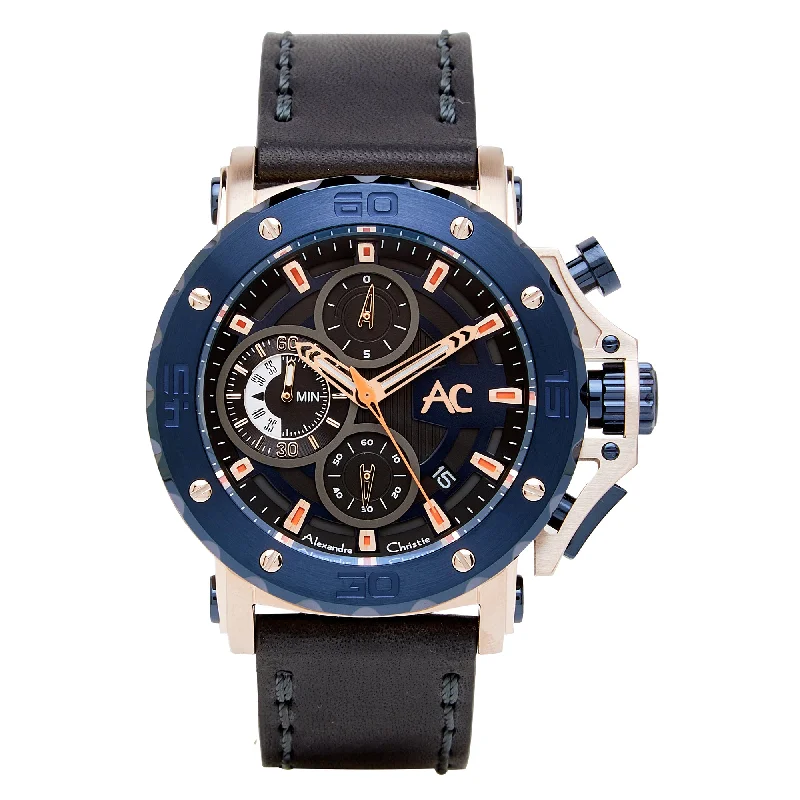 9205Mclcubu Men Chronograph Leather 47Mm