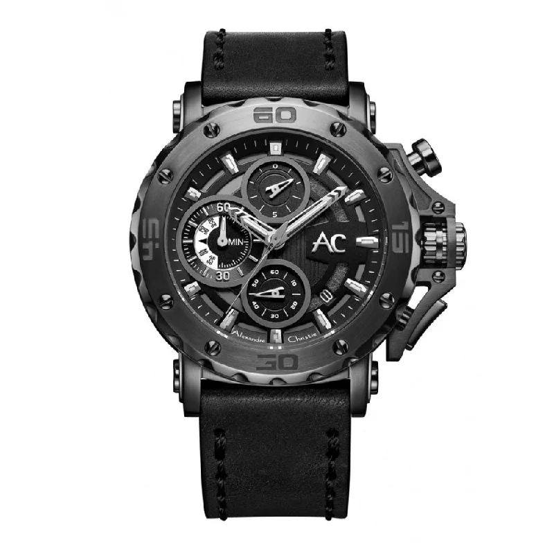 9205Mclepba Men Chronograph Leather 47Mm