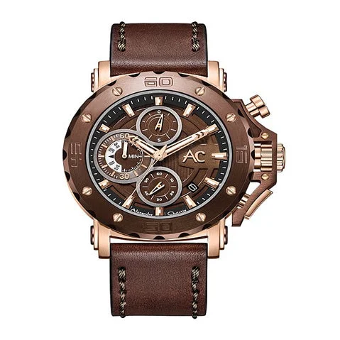 9205Mclrobo Men Chronograph Leather 50 Mm