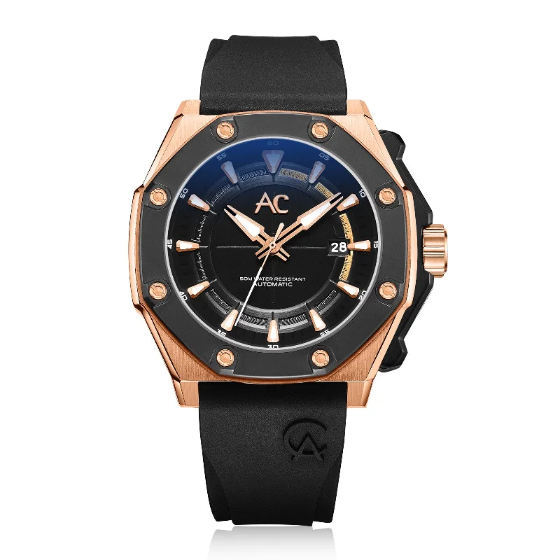 9601Marbrba Men Automatic Rubber 47Mm