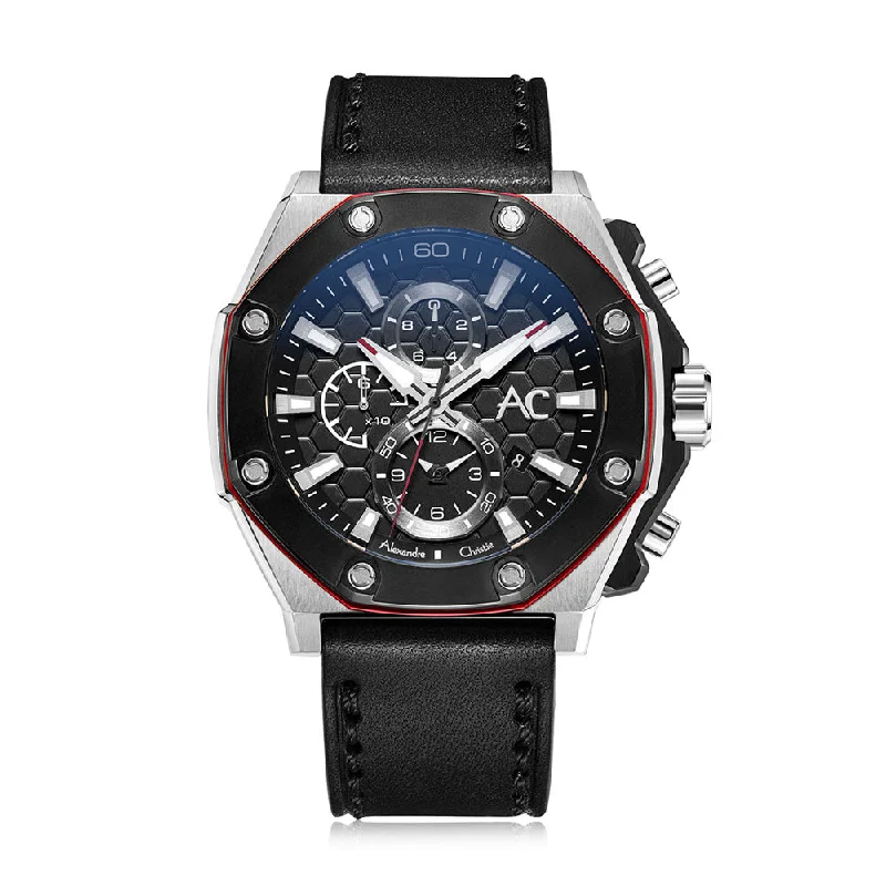 9601Mcltbba Men Chronograph Leather 47Mm