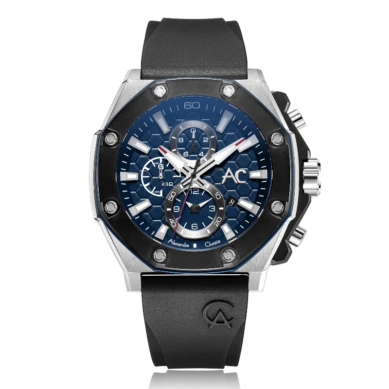 9601Mcrtbbu Men Chronograph Rubber 47Mm