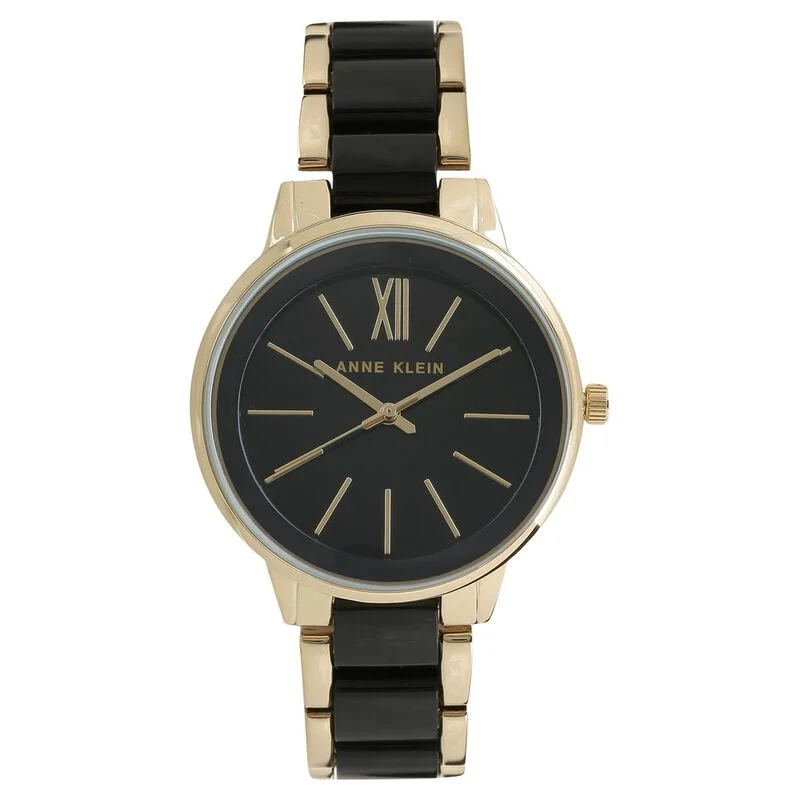 Anne Klein Quartz Analog Black Dial Ceramic Strap Watch For Women