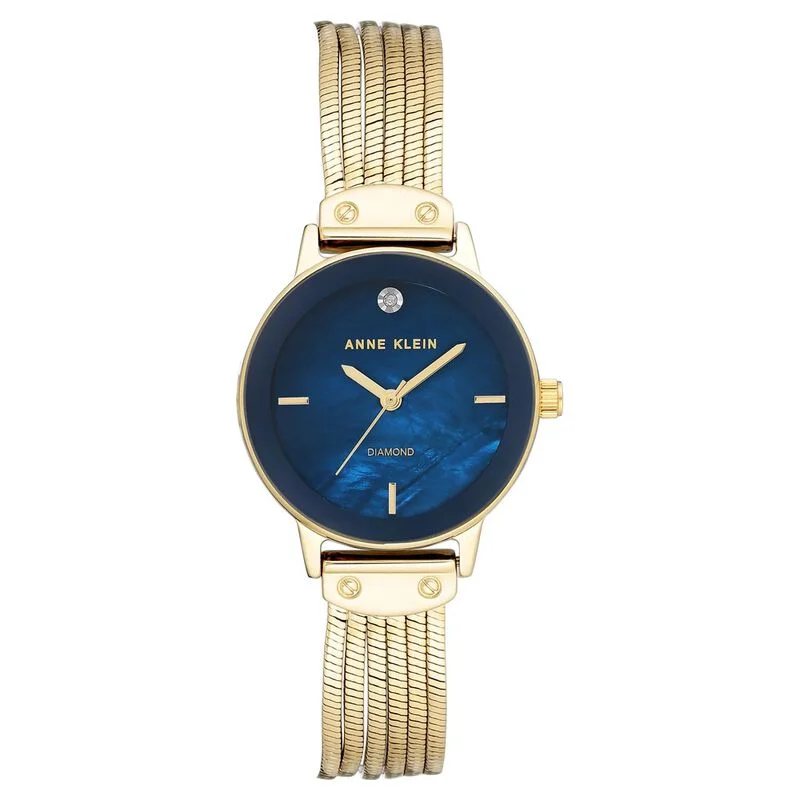 Anne Klein Quartz Analog Blue Dial Metal Strap Watch For Women