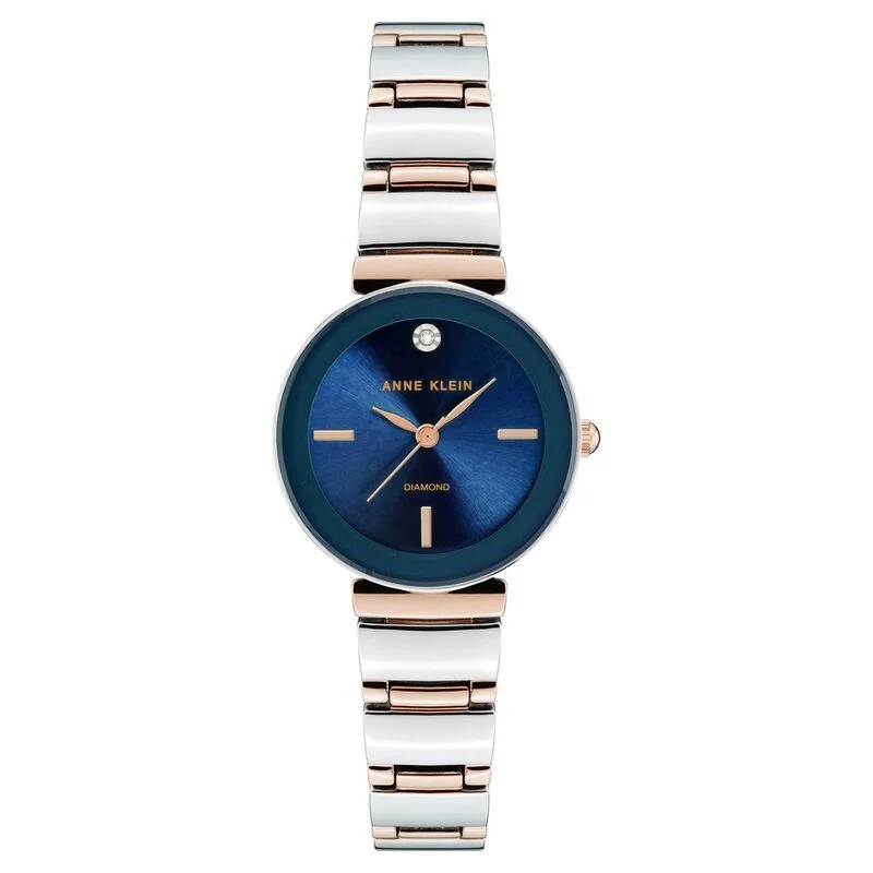 Anne Klein Quartz Analog Blue Dial Metal Strap Watch For Women