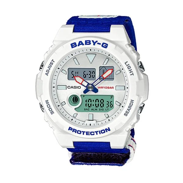 Casio Baby-G G-Lide 25th Anniversary Limited Model Replaceable Blue Cloth Band Watch BAX125-2A BAX-125-2A