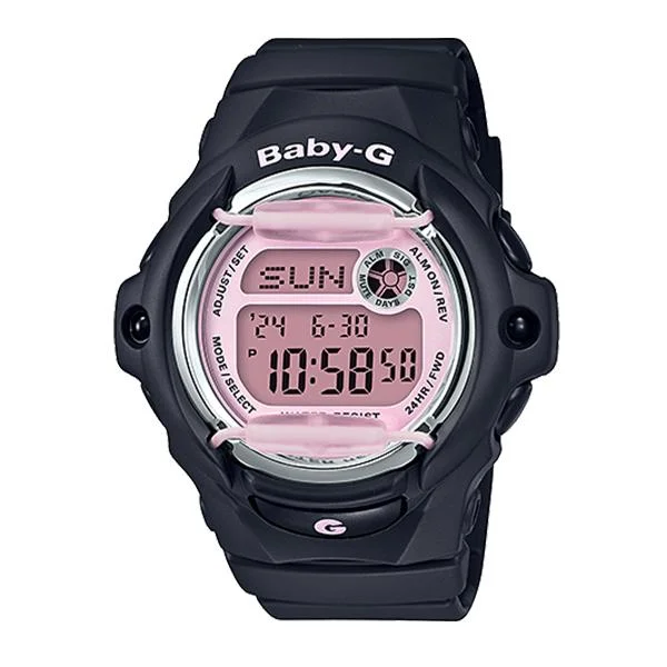 Casio Baby-G Spring Blossom Colour Black Resin Band Watch BG169M-1D BG-169M-1D BG-169M-1