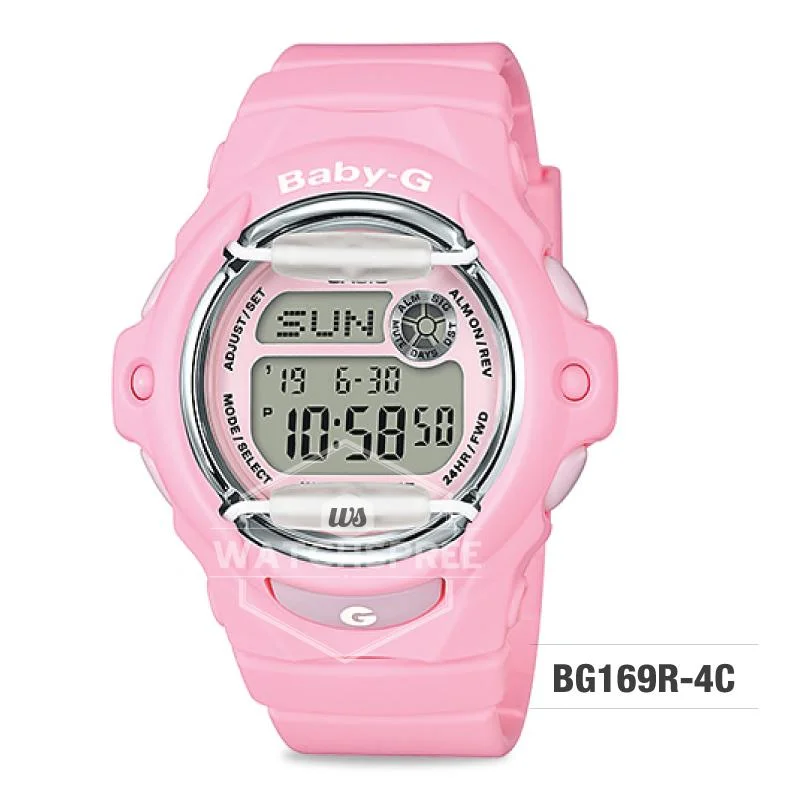 Casio Baby-G Pastel Color Series Pastel Pink Resin Band Watch BG169R-4C BG-169R-4C