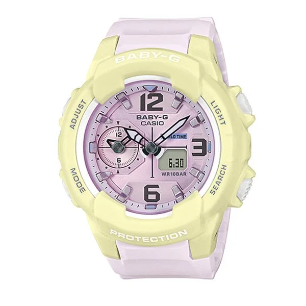 Casio Baby-G Summertime Pastel Colors Two Tone Resin Band Watch BGA230PC-9B BGA-230PC-9B