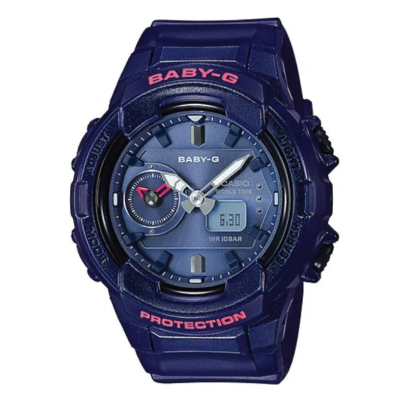 Casio Baby-G Unisex Design BGA-230 Series Navy Blue Resin Band Watch BGA230S-2A