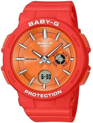 Casio Baby-G Wanderer Series Orange Resin Band Watch BGA255-4A BGA-255-4A