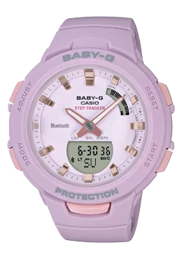 Casio Baby-G G-SQUAD BluetoothÇ???Ç??€¸’??????’?????¶ôÇï¶ôíŸ????ƒ?ªǩ’?????¶ôÇï¶ôǝ?’?????¶ôÇï¶ôíŸ?ǯ¶ôÇû¶ô¶©?’?????¶ôÇï¶ôǝ???’??ǯ¶ôÇû¶ô¶©? Lavender Matte Resin Band Watch BSAB100-4A2 BSA-B100-4A2