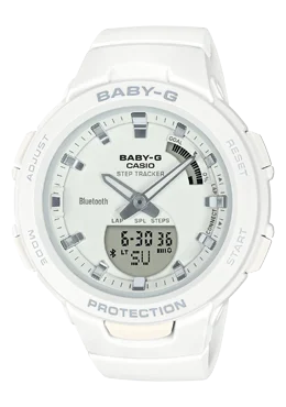 Casio Baby-G G-SQUAD BluetoothÇ???Ç??€¸’??????’?????¶ôÇï¶ôíŸ????ƒ?ªǩ’?????¶ôÇï¶ôǝ?’?????¶ôÇï¶ôíŸ?ǯ¶ôÇû¶ô¶©?’?????¶ôÇï¶ôǝ???’??ǯ¶ôÇû¶ô¶©? White Matte Resin Band Watch BSAB100-7A BSA-B100-7A