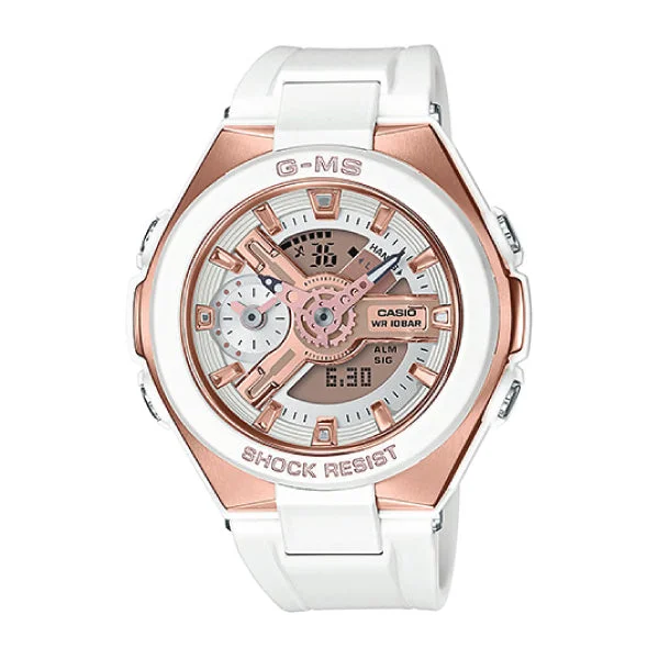 Casio Baby-G G-MS Lineup White Resin Band Watch MSG400G-7A MSG-400G-7A