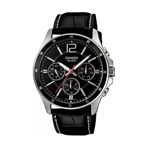 Casio Analog Dial Watch ENTICER MEN MTP-1374L-1AVDF - A834