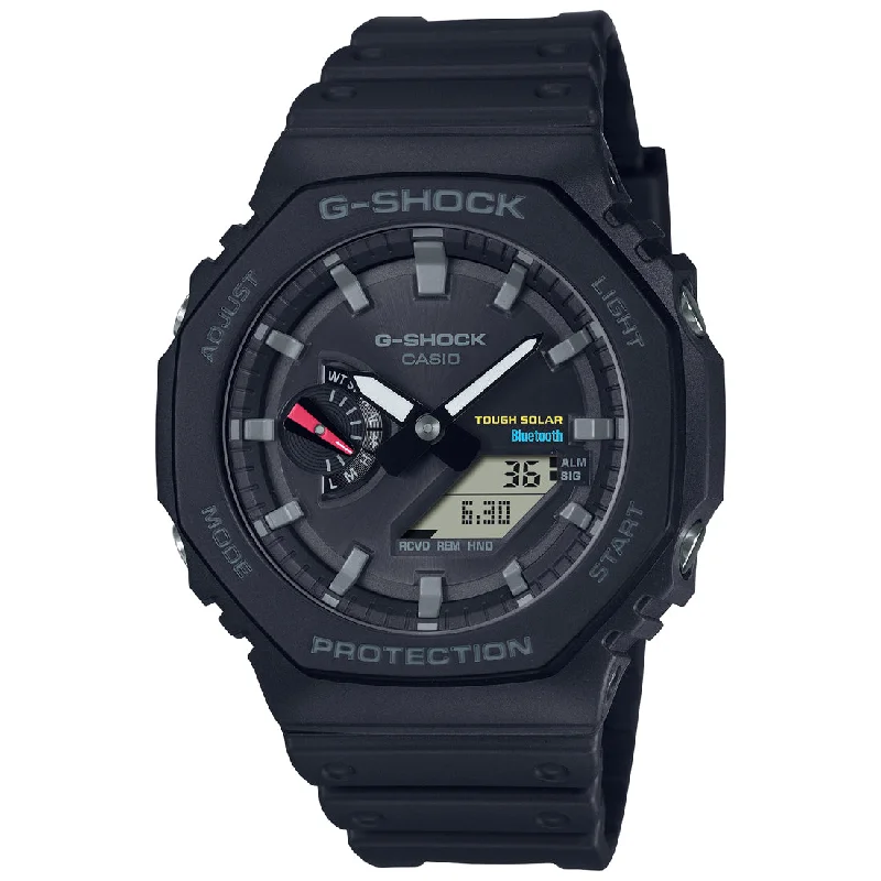 Casio G-Shock GA-B2100-1ADR Black Analog-Digital Dial Black Resin Strap Men's Watch Tough Solar Bluetooth G1241