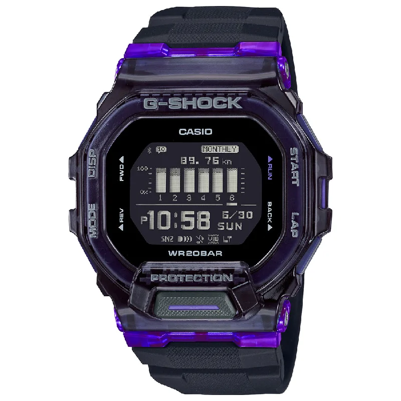 CASIO  G-Shock Dial Black Resin Strap Digital Watch - For Men  GBD-200SM-1A6DR (G1196)