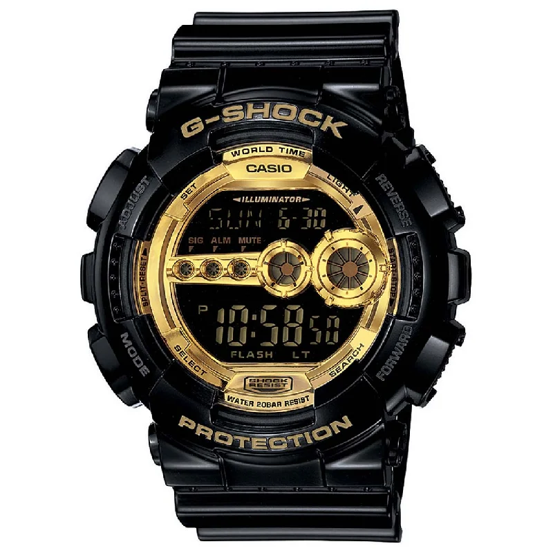 Casio G-Shock Digital Gold Dial Men's Watch - GD-100GB-1DR (G340)