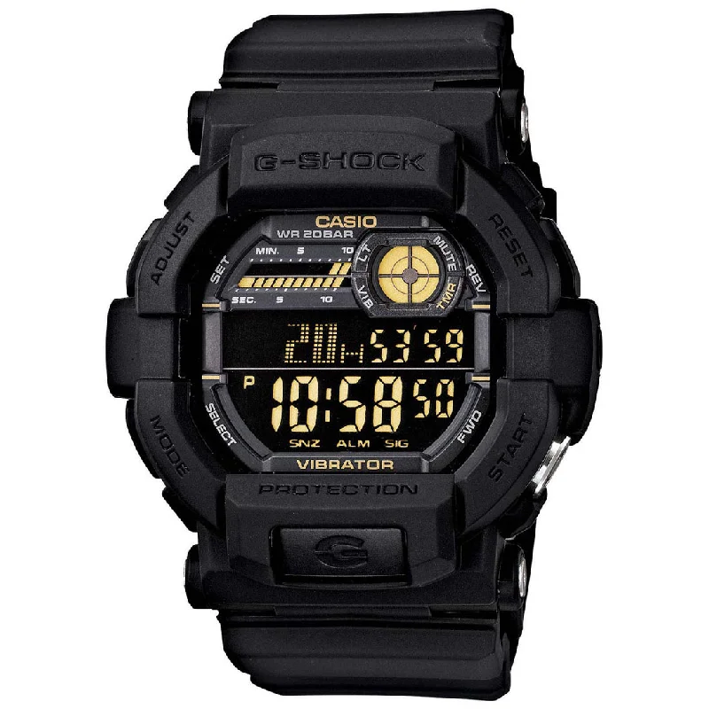 Casio G-Shock GD-350-1BDR Digital Dial Black Resin Strap Men's Watch Shock and 200M Water Resistant G441