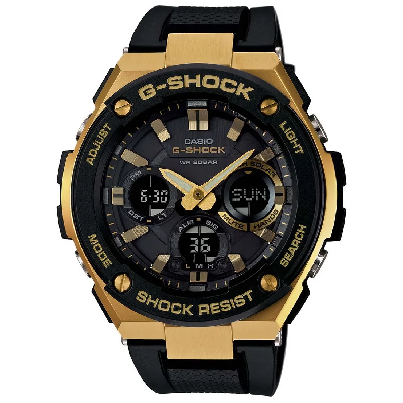 G-Shock GSHOCK Men's Solar Powered Wrist Watch Analog-Digital Display and Resin Strap, GSTS100G-1A (G608)