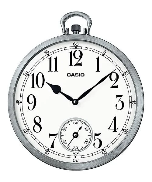 Casio Silver Resin Wall Clock IQ66-8D IQ66-8 (LOCAL BUYERS ONLY)