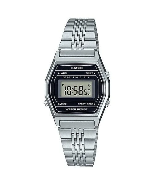 Casio Vintage Standard Digital Silver Stainless Steel Band Watch LA690WA-1D LA690WA-1